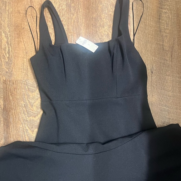 Anthropologie The Ariana Square-Neck Asymmetrical Ruffle-Hem Dress Medium - Picture 5 of 6